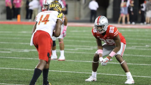 Ohio State cornerback Jeffrey Okudah played an expanded role against Maryland.