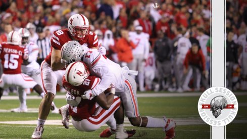 Jerome Baker knocks a mouthpiece out of the October 15 2017 Skull Session