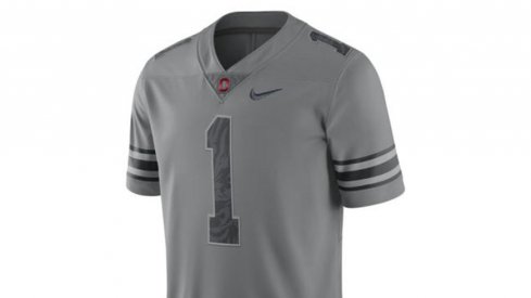 Ohio State's gray alternate jersey