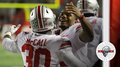 J.K. Dobbins embraces the greatest Ohio State football player for the October 19 2017 Skull Session.