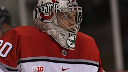 The eyes of Buckeye goalie Sean Romeo see all. 