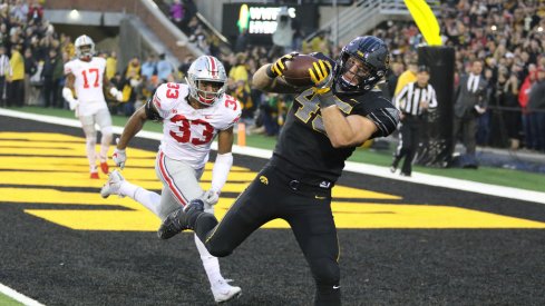 Dante Booker was one of a number of Buckeye defenders who had a day to forget in Iowa City.