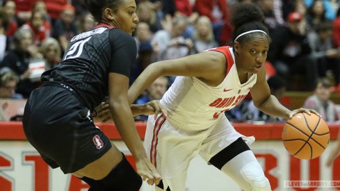 Kelsey Mitchell passed Katie Smith on Ohio State's all-time scoring list.