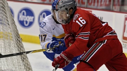 Matt Weis' three points led Ohio State men's hockey in its victory over Connecticut.