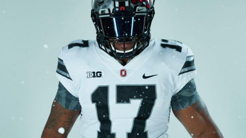 Ohio State's white alternate uniform