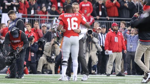 Urban Meyer and J.T. Barrett