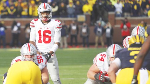 J.T. Barrett and the Buckeyes will look for another win in Ann Arbor on Saturday.