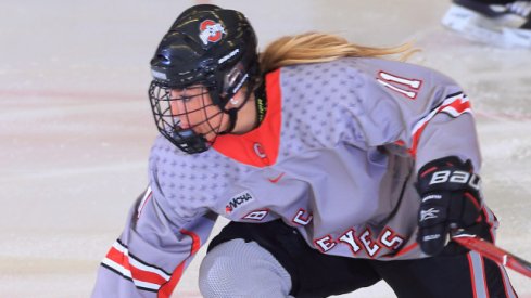 Buckeye freshman Tatum Skaggs posted her first collegiate hat trick against No. 9 Robert Morris.