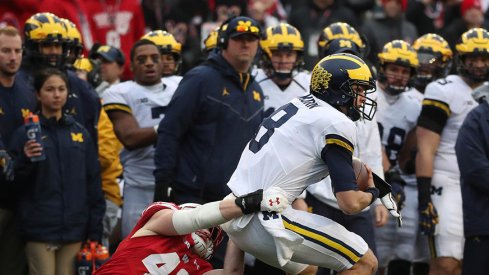 Michigan quarterback John O'Korn.