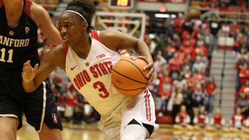 Kelsey Mitchell led all scorers in Ohio State's win over Stanford.