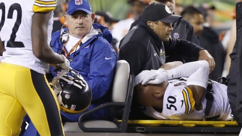 Ryan Shazier was carted off the field on Monday night. 