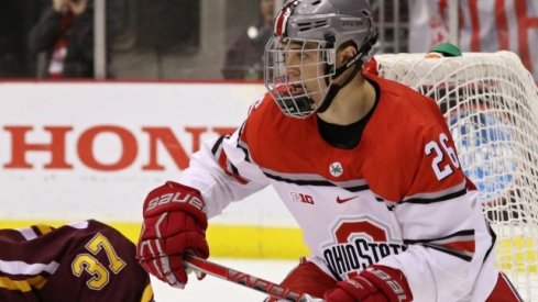 Mason Jobst netted career point No. 100 in the Buckeyes' win over Minnesota.