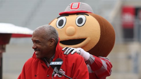 Gene Smith and Brutus Buckeye