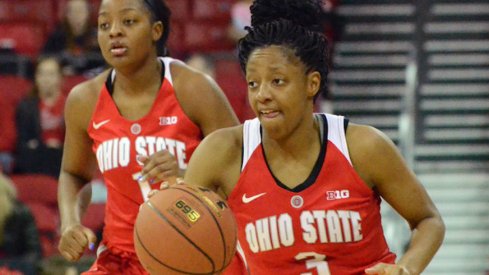 Kelsey Mitchell led the way for Ohio State in her home town.