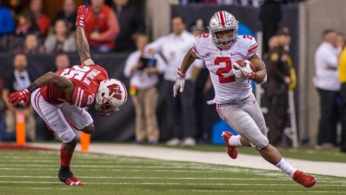 J.K. Dobbins has only lost nine yards rushing so far this season. (Photo: Trevor Ruszkowski-USA TODAY Sports)