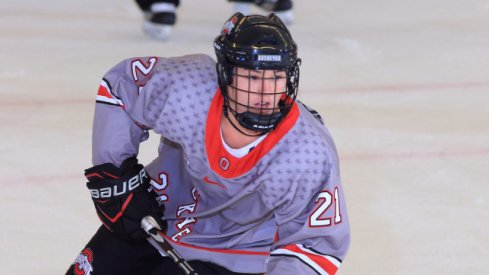 Buckeye rookie Liz Schepers helped Ohio State women's hockey knock off Minnesota.