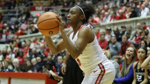 Kelsey Mitchell owns the all-time three-point scoring record.