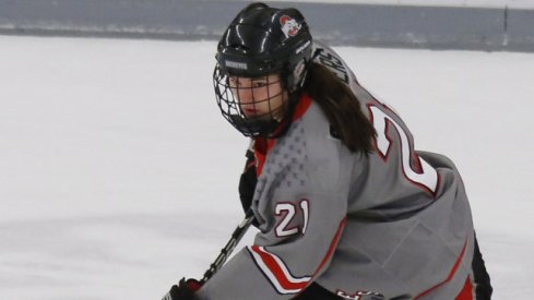 Liz Schepers, eyeing another game winning goal, probably.