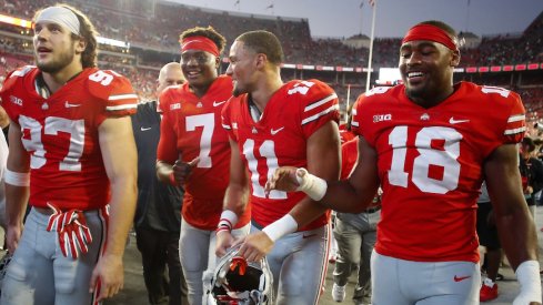 Nick Bosa (97), Dwayne Haskins (7), Austin Mack (11) and Jonathon Cooper (18) could all play big roles for Ohio State in 2018.