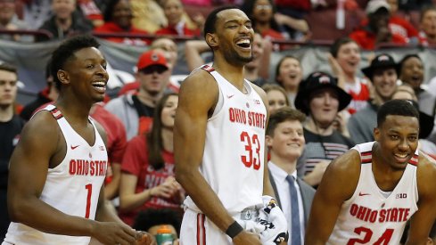 Jae'Sean Tate, Keita Bates-Diop and Andre Wesson