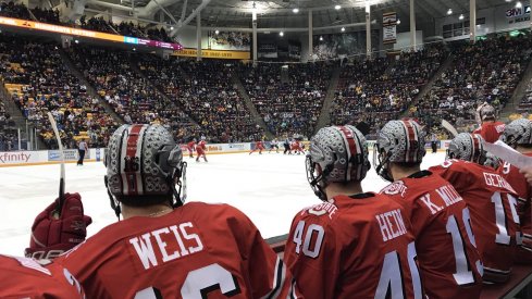 The Buckeyes tied the Gophers, 1-1, in a game at Minnesota. Then took the shootout win.