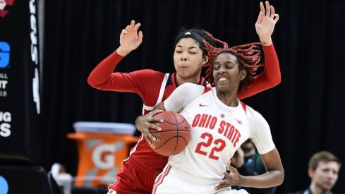 Ohio State downed Rutgers to advance to the Big Ten Tournament semifinals.