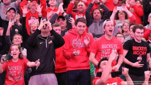 Ohio State student basketball fans