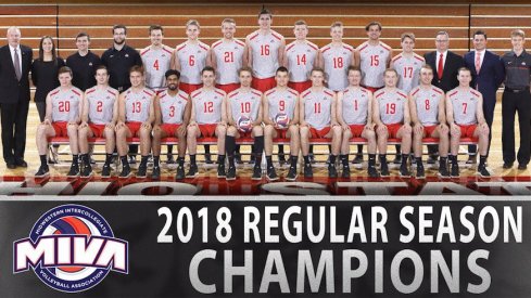 Ohio State men's volleyball clinched its third consecutive conference championship on Friday night.