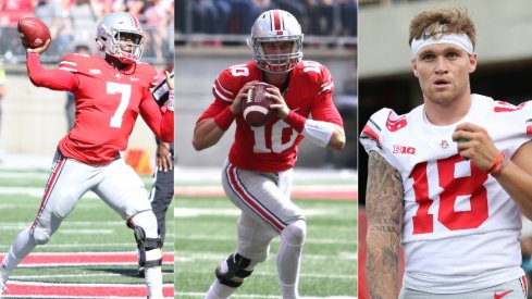 Dwayne Haskins, Joe Burrow and Tate Martell