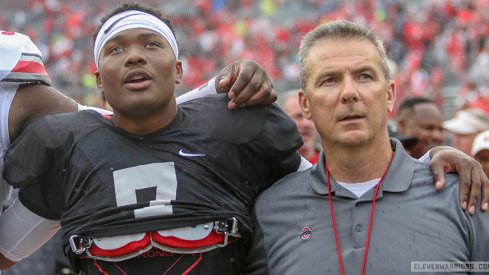 Dwayne Haskins and Urban Meyer