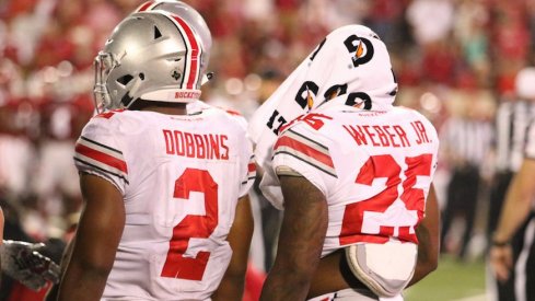 J.K. Dobbins and Mike Weber give Urban Meyer an elite 1-2 punch at tailback.