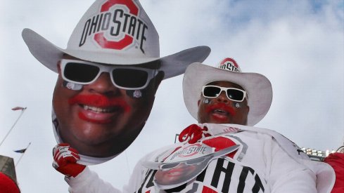 Nov 26, 2016; Columbus, OH, USA; Ohio State Buckeyes fan John Chubb before the game against the Michigan Wolverines at Ohio Stadium. Mandatory Credit: Joe Maiorana-USA TODAY Sports