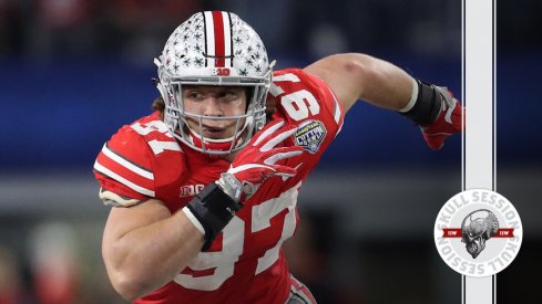 Nick Bosa sacks the May 1 2018 Skull Session