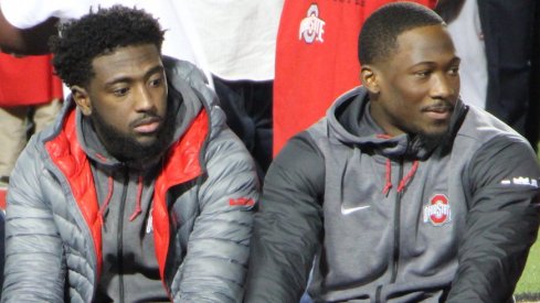 Parris Campbell and Johnnie Dixon