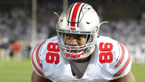 Dre'Mont Jones is an anchor for the Ohio State football team.