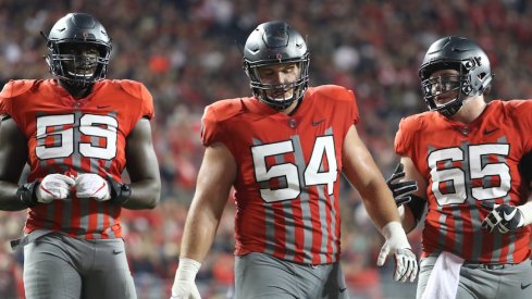 Isaiah Prince, Billy Price and Pat Elflein