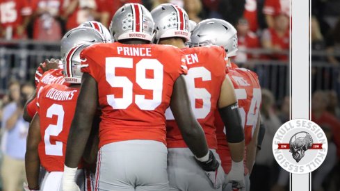 The Buckeyes huddle for the June 13 2018 Skull Session