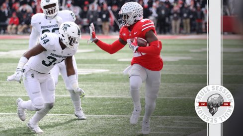 Parris Campbell stiff-arms the June 19 2018 Skull Session