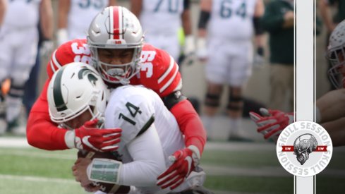 Malik Harrison tackles a Spartan for the July 4 2018 Skull Session.