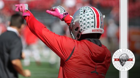 Demario McCall stretches for the July 5 2018 Skull Session