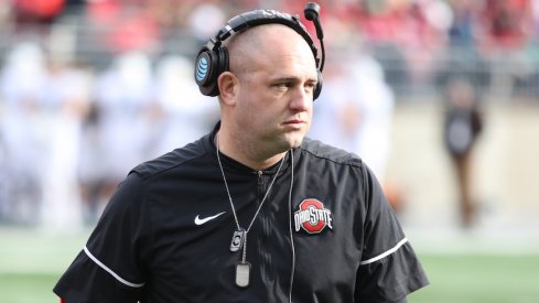 Zach Smith coaching during the 2017 season.