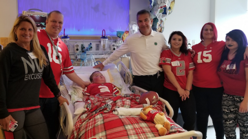 Urban Meyer made a hospital visit