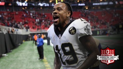 Ted Ginn after the Saints overtime win against the Falcons