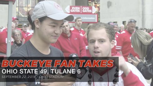 Buckeye Fan Takes from Ohio State's 49-6 win over Tulane