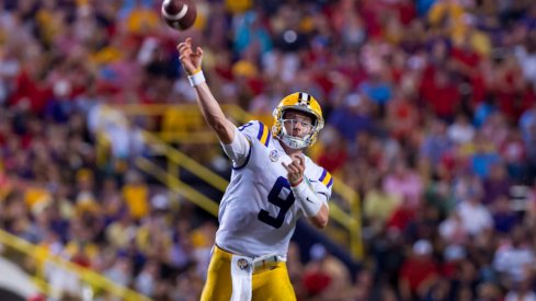 Joe Burrow is slinging it for LSU.