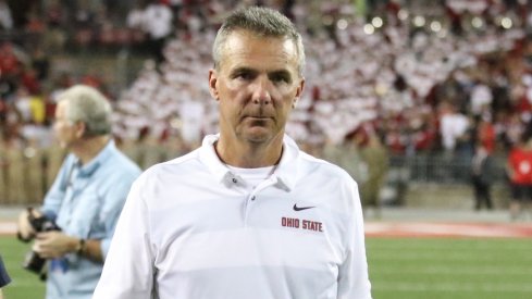 Urban Meyer at the conclusion of Saturday's game against Indiana.