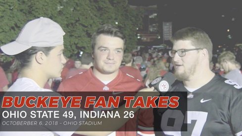 Buckeye fans react to Ohio State's 49-26 win over Indiana.