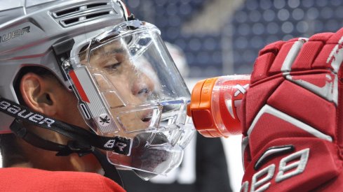 Dakota Joshua and Buckeye men's hockey prepares to face Notre Dame in their Big Ten opener.