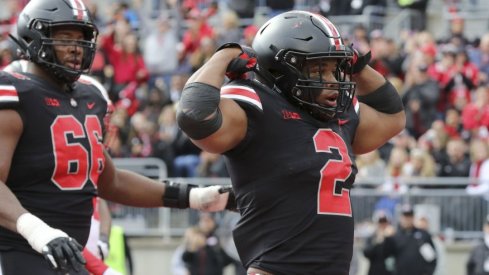 J.K. Dobbins ran for 163 yards and three scores in Ohio State's win over Nebraska.