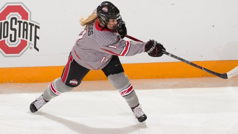 Ohio State's Tatum Skaggs, about to ruin some goalie's day. 